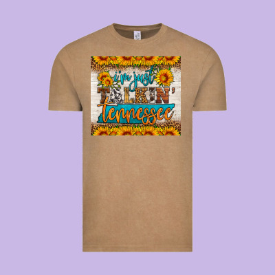 I'm Just Talking Tennessee Tumbler Vintage Tee Designed By Hra Design Shop