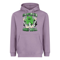 Lavender shamrock and roll Heavyweight Hoodie - MaliasSmallBusiness