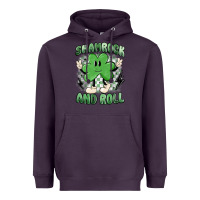 Plum shamrock and roll Heavyweight Hoodie - MaliasSmallBusiness