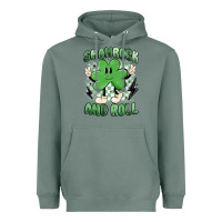 Sage shamrock and roll Heavyweight Hoodie - MaliasSmallBusiness