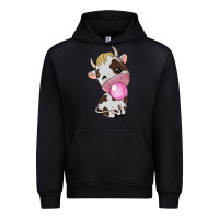 Black cute cow Urban Hoodie - texasbilliewilder