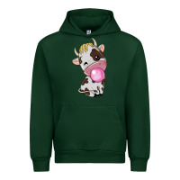 Foreset Green cute cow Urban Hoodie - texasbilliewilder