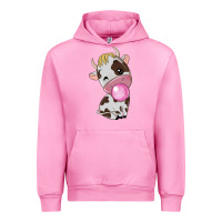 Fuchsia Pink cute cow Urban Hoodie - texasbilliewilder