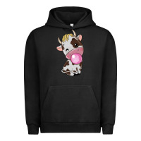 Pigment Black cute cow Urban Hoodie - texasbilliewilder