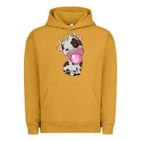Pigment Peanut Butter cute cow Urban Hoodie - texasbilliewilder