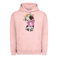 Pigment Salmon cute cow Urban Hoodie - texasbilliewilder