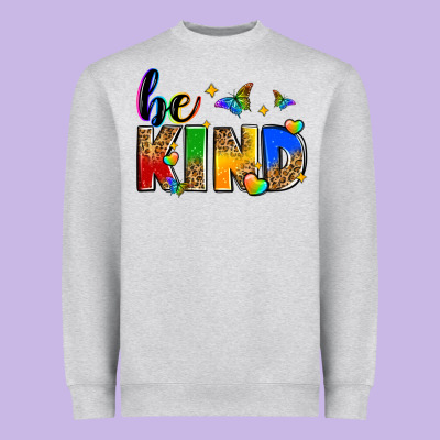 Be Kind Heavyweight Sweatshirt Designed By Zillion Design Studio