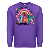 Purple its a good day to teach tiny humans Premium Sweatshirt - MaliasSmallBusiness