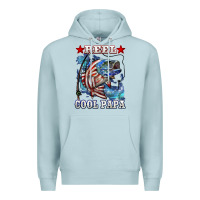 Blue Mist reel cool papa american flag bass fishing Premium Hoodie - LillyAllenDesigns