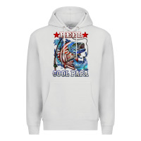 Dove Grey reel cool papa american flag bass fishing Premium Hoodie - LillyAllenDesigns