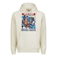 Oatmeal Heather reel cool papa american flag bass fishing Premium Hoodie - LillyAllenDesigns