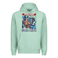 Seafoam reel cool papa american flag bass fishing Premium Hoodie - LillyAllenDesigns