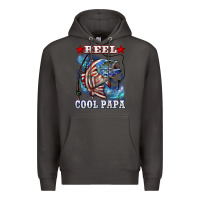 Smoke reel cool papa american flag bass fishing Premium Hoodie - LillyAllenDesigns