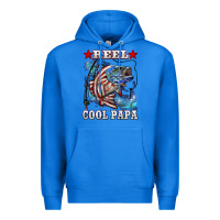 True Royal reel cool papa american flag bass fishing Premium Hoodie - LillyAllenDesigns