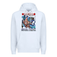 White reel cool papa american flag bass fishing Premium Hoodie - LillyAllenDesigns
