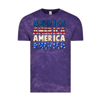Cloud Purple America 4th of July Vintage Tee - CowGirlArtShop