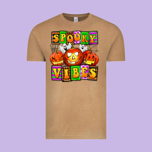 Spooky Vibes Vintage Tee Designed By Adodesignshop