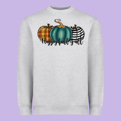 Happy Fall Y'all Pumkins Heavyweight Sweatshirt Designed By Ranaportraitstore