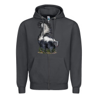Smoke skunk Zipper Hoodie - LillyAllenDesigns