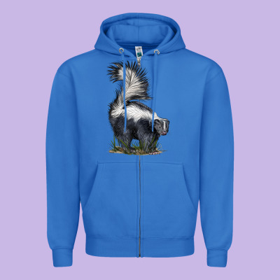Skunk Zipper Hoodie Designed By Lillyallendesigns