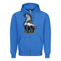 True Royal skunk Zipper Hoodie - LillyAllenDesigns