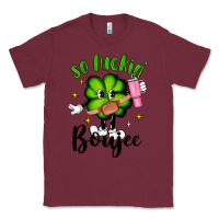 Burgundy so luckin boujee Classic Tee - Artiststas
