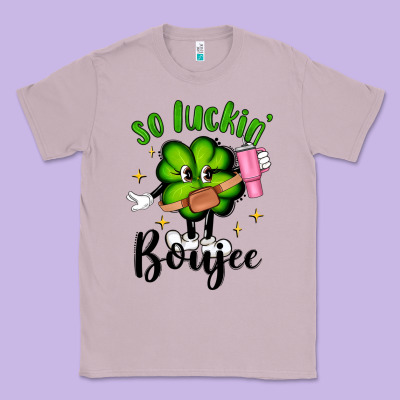 So Luckin Boujee Classic Tee Designed By Artiststas