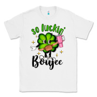 White so luckin boujee Classic Tee - Artiststas
