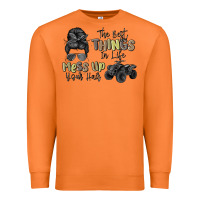 Carrot the best things in life mess up your hair Premium Sweatshirt - MaliasSmallBusiness