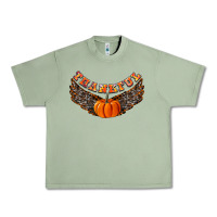 Oil Green Thankful Urban Heavy Tee - CowhideDigitalArt