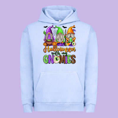 Halloween With My Gnomies Urban Hoodie Designed By Texasbilliewilder