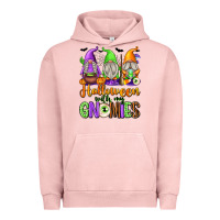 Pigment Salmon halloween with my gnomies Urban Hoodie - texasbilliewilder