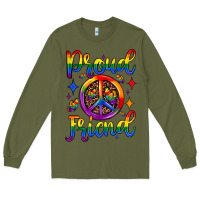 Army Green proud friend Long Sleeve Tee - JahusDesignShop