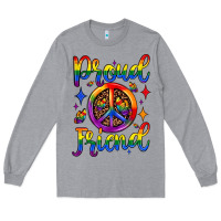 Heather Grey proud friend Long Sleeve Tee - JahusDesignShop