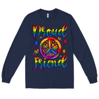 Navy proud friend Long Sleeve Tee - JahusDesignShop