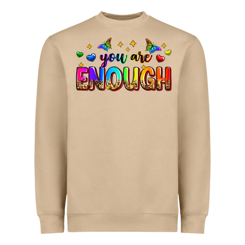 You Are Enough Heavyweight Sweatshirt by Zillion Design Studio | Teevron