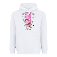 White so peepin boujee stanley  belt bag inspired Heavyweight Hoodie - MaliasSmallBusiness