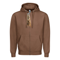 Chestnut Meerkat Zipper Hoodie - LillyAllenDesigns