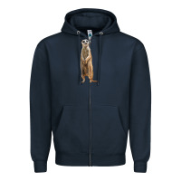 Navy Meerkat Zipper Hoodie - LillyAllenDesigns