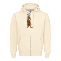 Sandshell Meerkat Zipper Hoodie - LillyAllenDesigns
