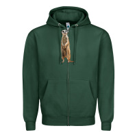 Sports Green Meerkat Zipper Hoodie - LillyAllenDesigns