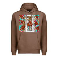 Chestnut american football mom Premium Hoodie - LillyAllenDesigns