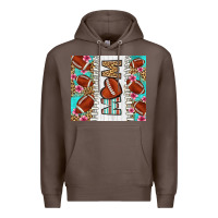Coffee american football mom Premium Hoodie - LillyAllenDesigns