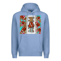 Colony Blue american football mom Premium Hoodie - LillyAllenDesigns