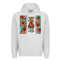 Dove Grey american football mom Premium Hoodie - LillyAllenDesigns