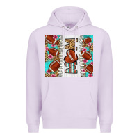 Lilac american football mom Premium Hoodie - LillyAllenDesigns