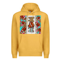 Mustard american football mom Premium Hoodie - LillyAllenDesigns
