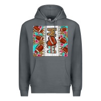 Rock american football mom Premium Hoodie - LillyAllenDesigns