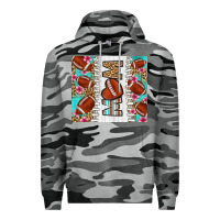 Slate Camo american football mom Premium Hoodie - LillyAllenDesigns
