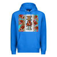True Royal american football mom Premium Hoodie - LillyAllenDesigns